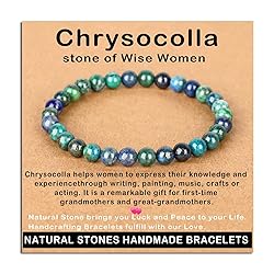 AD Beads Handmade Gemstone Stretch Elastic Bracelet