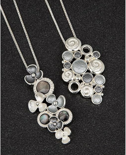 equilibrium Mono Flower Necklace Amazon.co.uk Jewellery