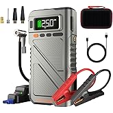 9000A Jump Starter with Air Compressor, Car Charger Portable Jump Box for Car with 150PSI Tire Inflator, Power Pack Jumpstart 12V Vehicle for All Gas/12L Diesel w/Extended Jumper Cable