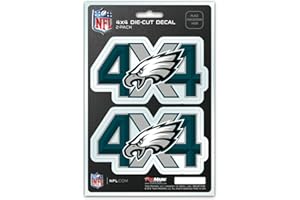 NFL Auto NFL 4x4 Team Decal, 2-Pack