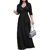 pnpednde Women's Casual Sexy V Neck 3/4 Sleeves Club wear Party Outfits