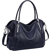HESHE Leather Shoulder Purses for Women Tote Handbags Top Handle Bags Designer Satchel Handbag Ladies Hobo Bag Crossbody Bags
