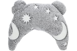 Levemolo U-Shaped Cat Pillow for Small Dogs and Cats Neck Support Comfortable Half-Moon Calming Sleep Pillow with Removable C