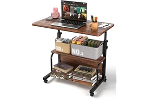 QZMDSM Laptop Desk Adjustable Desk Small Standing Desk Home Office Desks for Small Spaces Portable Desks Table for Bedrooms,M