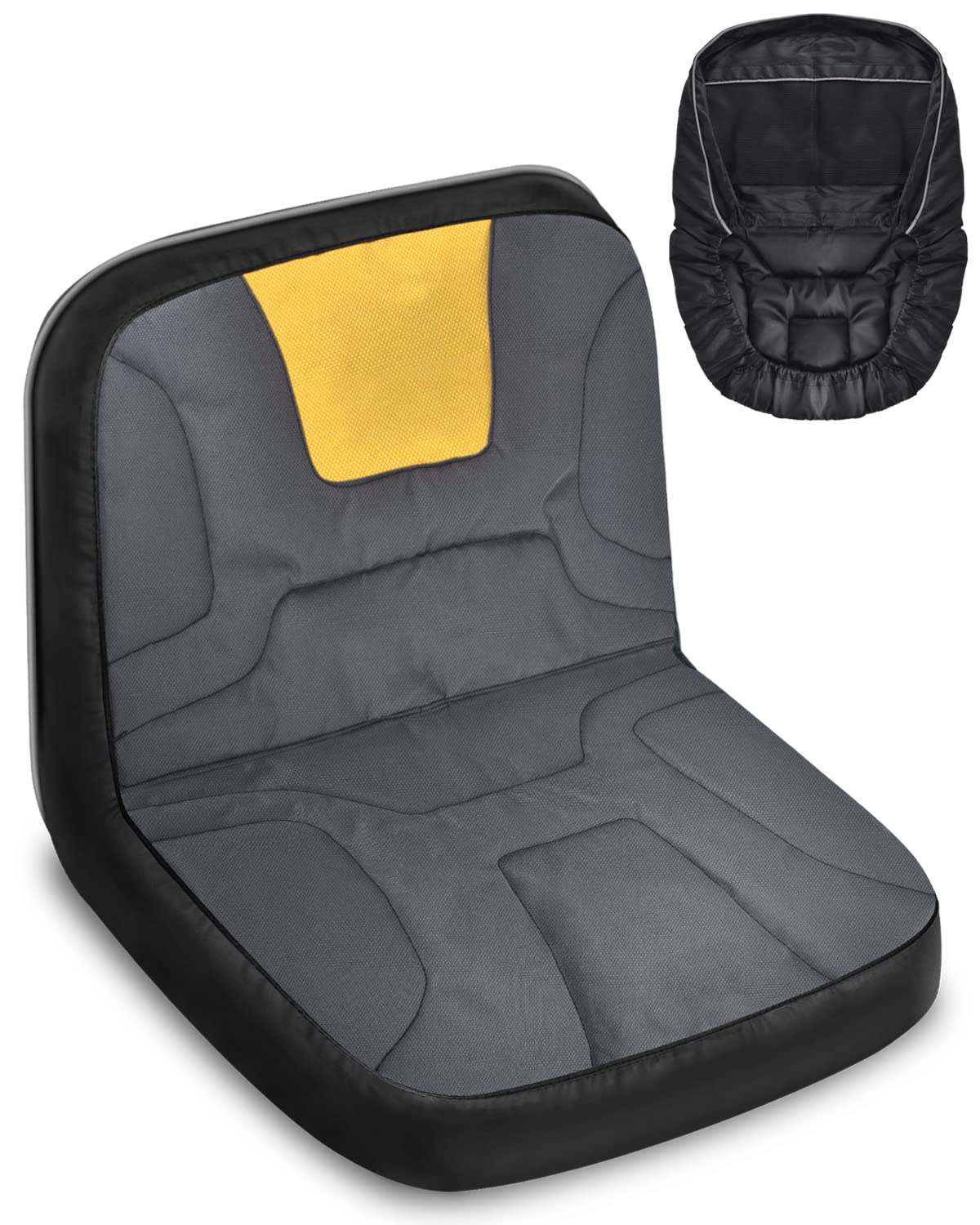 Photo 1 of PACETAP Riding Lawn Mower Seat Cover, Heavy Duty 600D Oxford Waterproof Seat Cover with Padding, Durable Tractor Seat Cover Fits Kubota, for Cub Cadet, for Ford, for Mahindra, for Husqvarna (Medium)