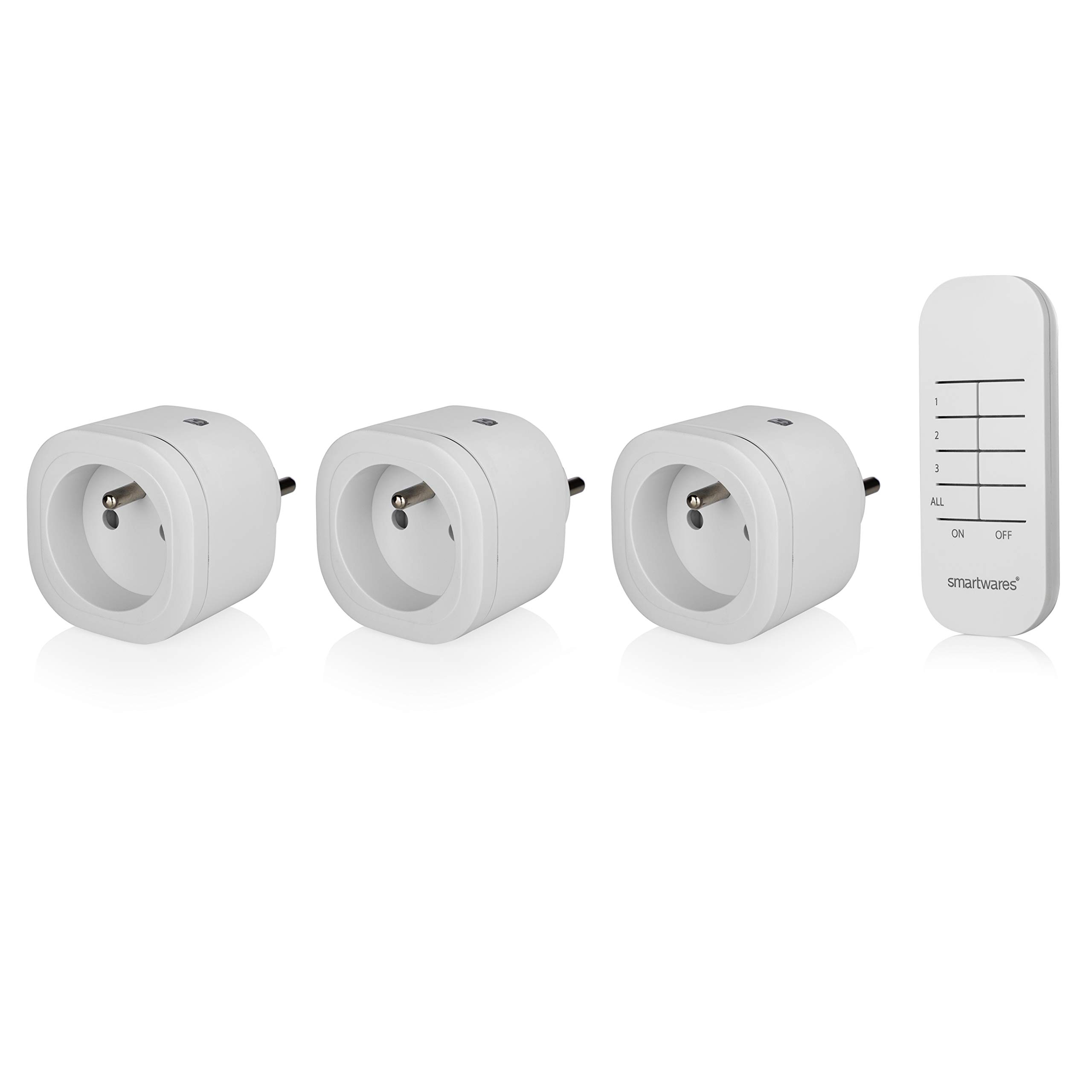 Smartwares SH4-99553FR Inteligent Enchafe White 3000 W Inteligent Enches (Inalámbrico, 433.92 MHz, RF Inalámbrico, Interior, Blanco, 30 m)