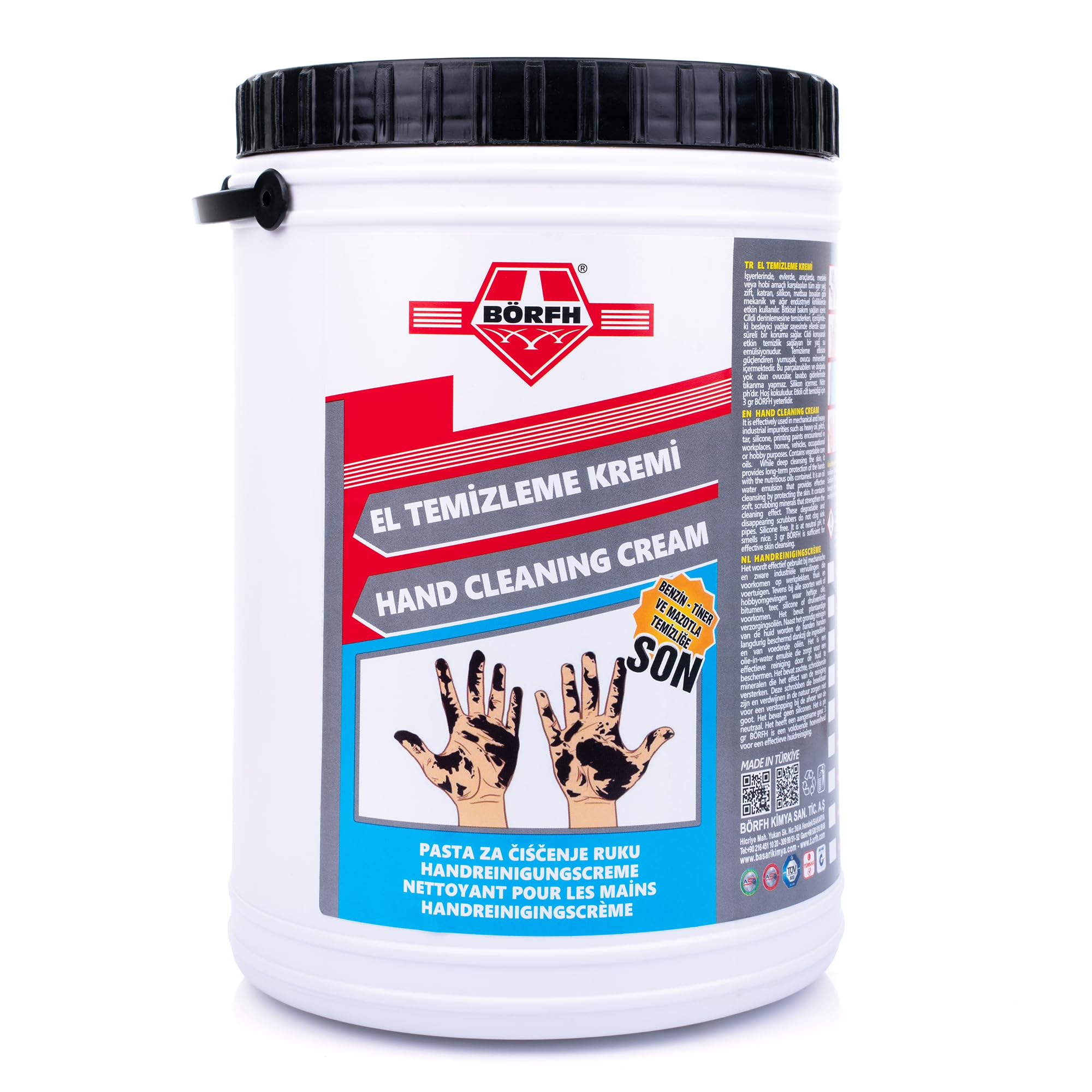 Borfh Hand Cleaning Cream 4 Kg | Industrial-Strength Solution for Deep Skin Cleansing, Long-Lasting Protection, and Effective Removal of Oil, Tar, Resin, and More