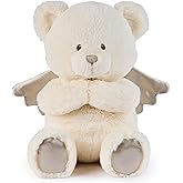 GUND Baby Angel Bear with Wings, Spiritual Teddy Bear with Chime Sound, Sensory Toy for Babies and Newborns, White, 9”