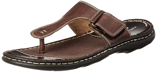 clarks brown flip flops