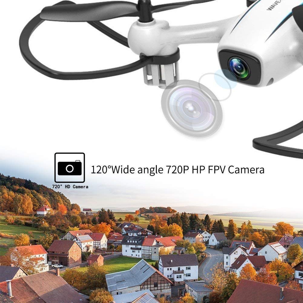 Drone with Camera, Winglescout FPV RC Quadcopter with 720P HD  WIFI Live Video Camera , Remote Control Helicopter with Altitude Hold and Trajectory Flight for Beginners and Kids
