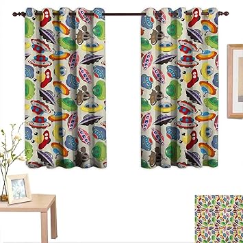 Amazon Com Space Decorative Curtains For Living Room