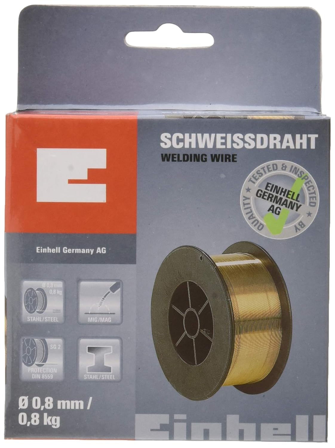 Einhell 1576702 - Hilo de soldar (0,8 mm - 0,8 kg)