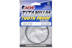 American Fishing Titanium Tooth Proof Single Strand Leader Wire