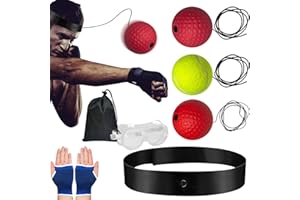 GENERIC Box Bollen, Box Ball Game, Boxing Reflex Ball Set Adjustable Headband for Punching Practice, Interactive Boxing Ball Punching Speed Balls, Improve Reaction Response Reflex Timing Accuracy and fo-cus