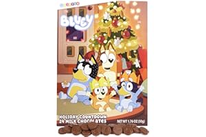 Galerie Bluey Advent Calendar, Countdown To Christmas 2025, 24 Days with Chocolate, 1.76 Ounces