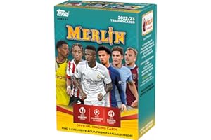 2022-2023 Topps Merlin Chrome UEFA Champions Soccer Card Blaster Box - 32 Soccer Cards per Blaster Box