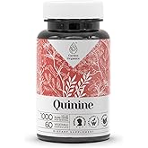 Garden Organics Quinine 60 Capsules | High-Potency Herbal Dietary Supplements | Made with Vegetable Capsules and Quinine (Cinchona officinalis) Dried Bark (60 Count)