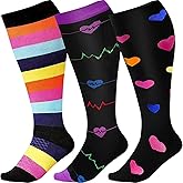 DZSoCoki Wide Calf Compression Socks for Women Men,Large Plus Size Compression Socks Support for Nurse Pregnant