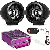OUNONA 1set Wireless Motorcycle System Compact Stereo Audio for Motorcycles Easy Installation Strong Compatibility Multi-Functional Control for Music and Calls