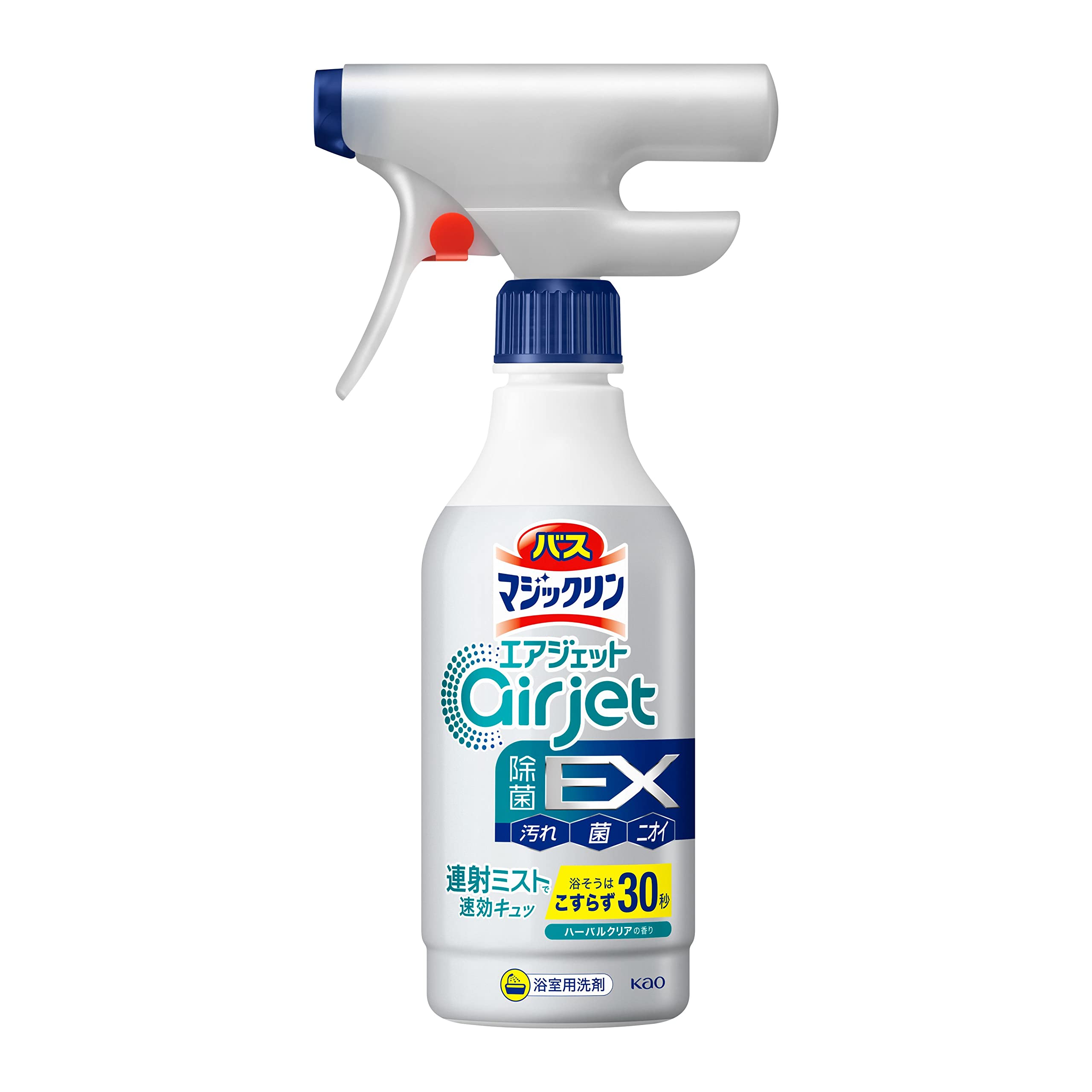 マジックリン バス エアジェット 除菌EX ピンク汚れ予防も排水口消臭もこすらず30秒 ハーバルクリアの香り 本体400ml商品画像