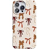 Casely iPhone 16 Pro Max Case | Fall Girlie | Pumpkin Spice Bows | Compatible with MagSafe | Classic Ultra Slim Design
