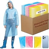 twoworld 450 Pcs Disposable Rain Ponchos for Women Bulk,Emergency Ponchos Rain Adult for Men Women Kids Travelling Camping Hiking