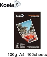 Koala Double Sided Glossy Laser Photo Paper A4 130gsm 100 Sheets view 2