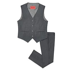 Marvelous World Boys' Suits Slim Fit Vest Set 2