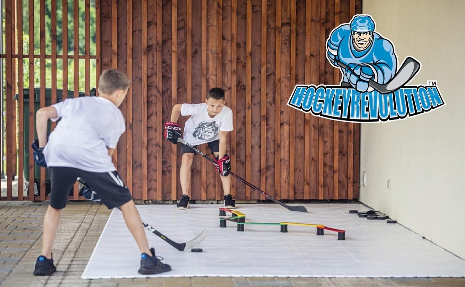 Hockey Revolution Lightweight Stickhandling Training Aid, Equipment for Puck Control, Reaction Time and Coordination - MY ENEMY : Sports & Outdoors