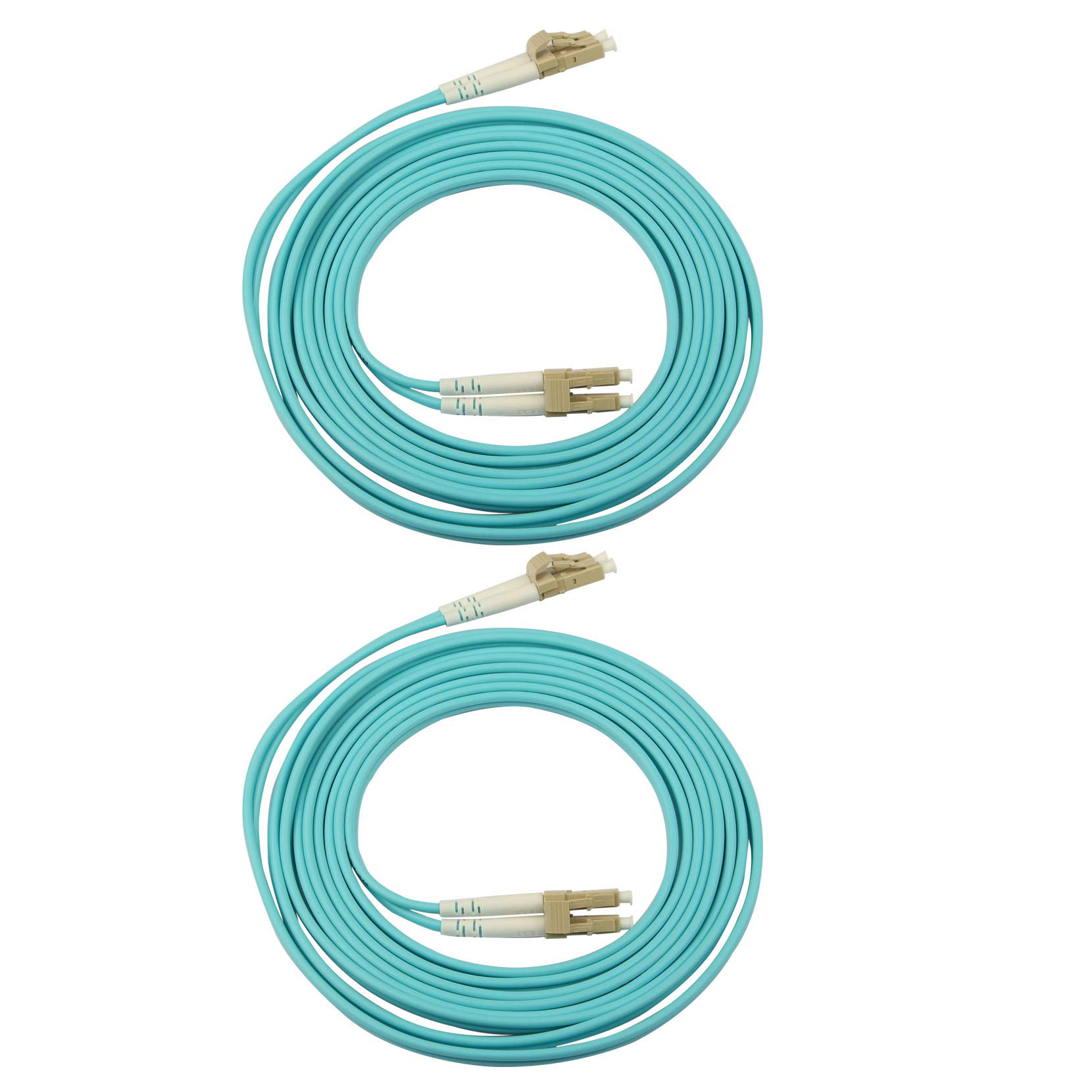 Jopto 2PCS LC to LC OM3 Fibre Patch Cable Multimode (LSZH) 50/125 10G Duplex 3m/ 300cm Fibre Optic Cable LC/UPC to LC/UPC OM3 Multimode Duplex Fibre Optic Cable 50/125um LSZH - Optics Lead Series
