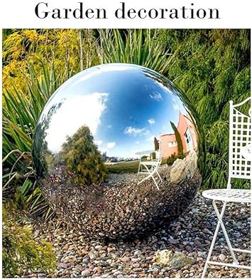 Edelstahlkugeln Garten Handgefertigt Metallkugeln Gartendeko Fur Den Als Schone Gartendekoration 6 3cm Amazon De Kuche Haushalt