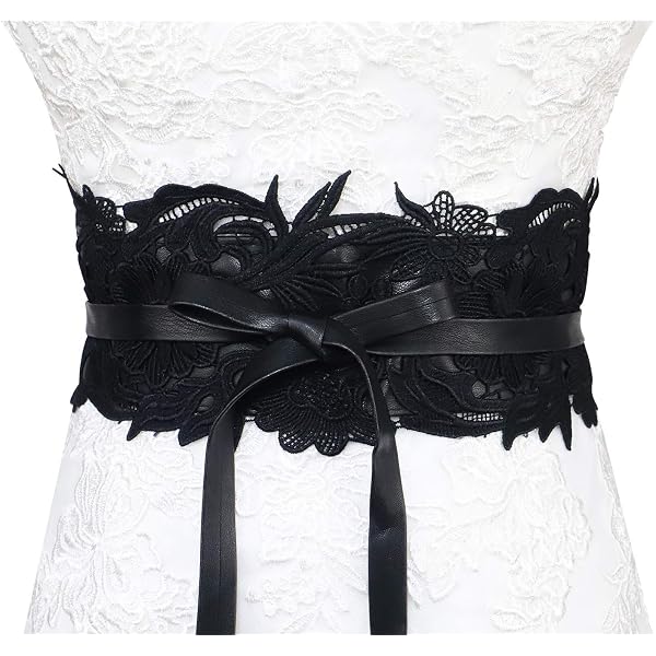4256 Lace Elastic Belt For Women,adjustable Faux Leather Waist Belt,tassel Lovful Lace Elastic Belt for Women,Adjustable Faux Leather  main image 4
