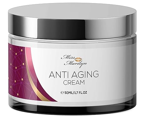 EINFÜRUNGSPREIS - Anti-Aging Creme & Anti Falten Creme hochdosiert - Feuchtigkeitscreme von Miss Marilyn für Gesicht und Auge