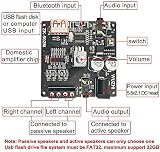 DollaTek ZK-502M Audio Mini 2.0 Dual Channel Bluetooth Amplifier 50W+50W view 4