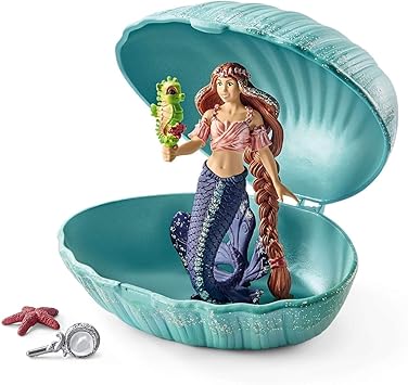 Schleich 70563 Mermaid with Baby Seahorse in Shell