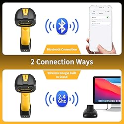 NetumScan Upgraded Industrial Bluetooth QR Barcode
