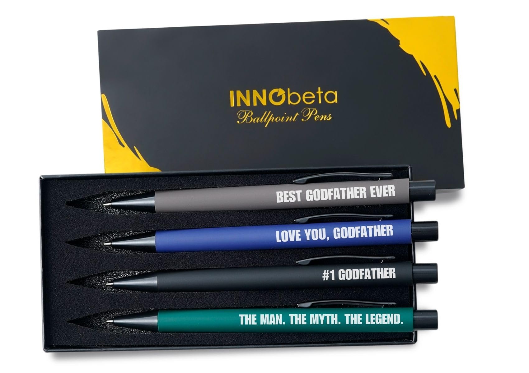 Photo 1 of InnoBeta Godfather Proposal Gifts, Ballpoint Pen Set of 4, on Father's Day, Birthday, Christmas