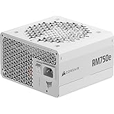 CORSAIR RM750e ATX 3.1 PCIe 5.1 Ready Fully Modular 750W Power Supply – 12V-2x6 Cable Included, Cybenetics Gold Efficiency, 105°C-Rated Capacitors, Modern Standby Mode – White