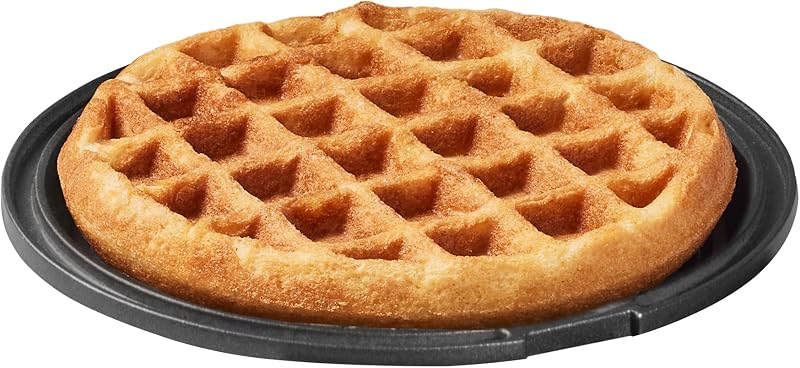 Mini Piastra per Waffle 12,5 cm – Piastre Rotonde e a Cuore – Rivestimento Antiaderente – Manico Cool Touch – Spie Luminose – Macchina per Mini Waffle di Bruxelles - Blu - AMW500MD