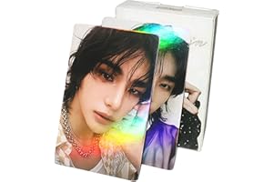 PYAJUU Stray Kids Laser Photocard 50pcs Stray Kids Album Photocard KPOP Straykids GIANT Photo Cards HOP Album Card Gift for Fans FELIX Photo Cards Bangchan Greeting Card HYUNJIN Postcard (Hyunjin)