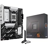 MICRO CENTER AMD 7600X Processor with ASUS B650E MAX Gaming WF Motherboard | CPU Motherboard Combo, AM5, DDR5, PCIe 5.0, 3X M.2 Slots, Wi-Fi 6E, HDMI, USB 10Gbps Type-C, BIOS Flashback, ATX
