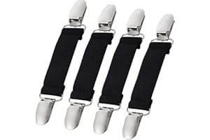 URSKYTOUS Mitten Clips Kids Winter Glove Clips Stainless Steel Fit Dress Clips Elastic Glove Caps Clip for Baby Kids Toddler and Adults