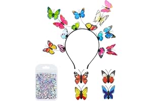 BNIKSOK Butterfly Fascinator Hat Women Monarch Tea Party Headband Fairy Gril Wedding Bride Crown Halloween Chritmas Costume Headpiece