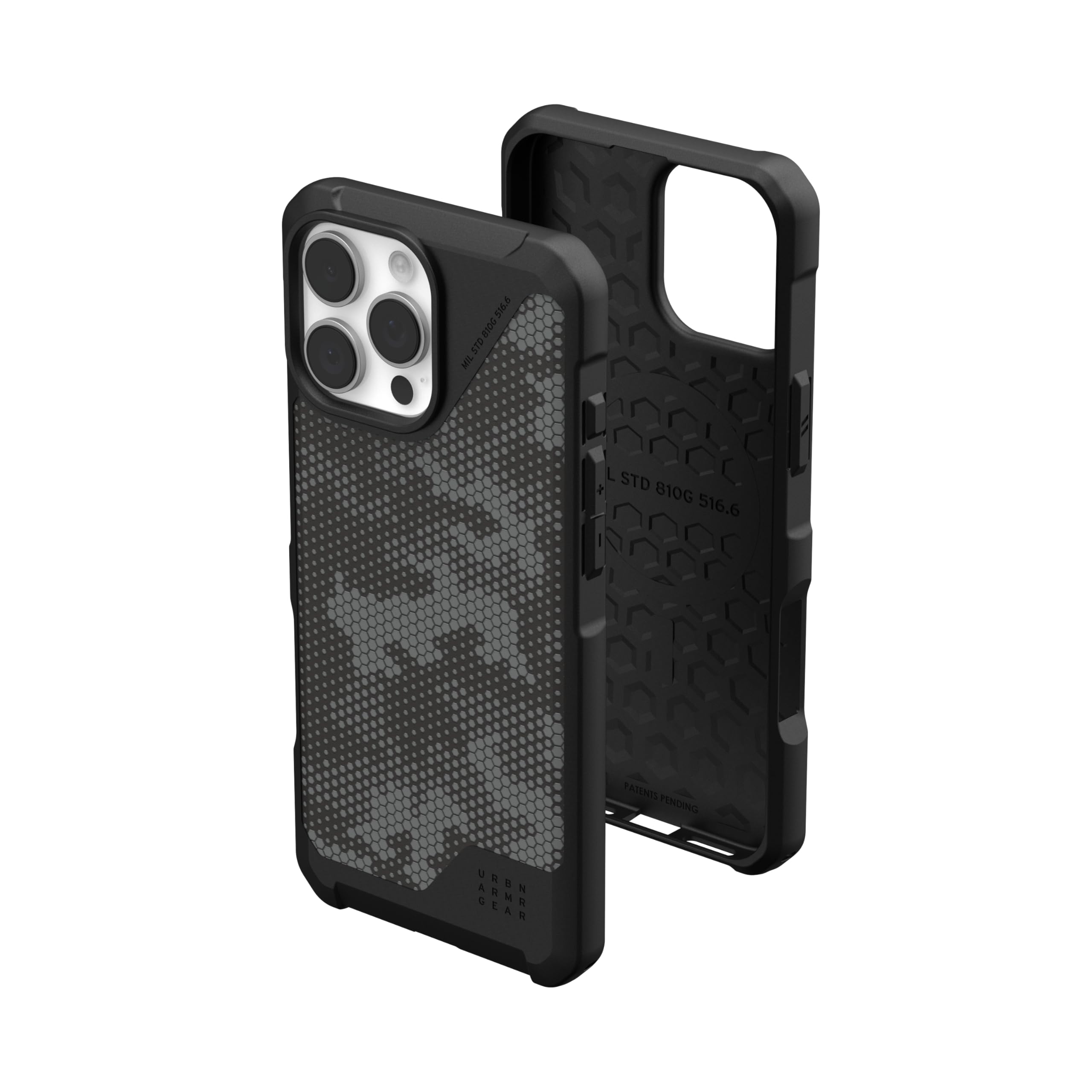 URBAN ARMOR GEAR UAG Designed for iPhone 16 Pro Max Case 6.9" Metropolis LT - Compatible with MagSafe Charging Rugged Shockproof Anti-Slip Military Grade Protective Cover, Micro Hex Camo Graphite