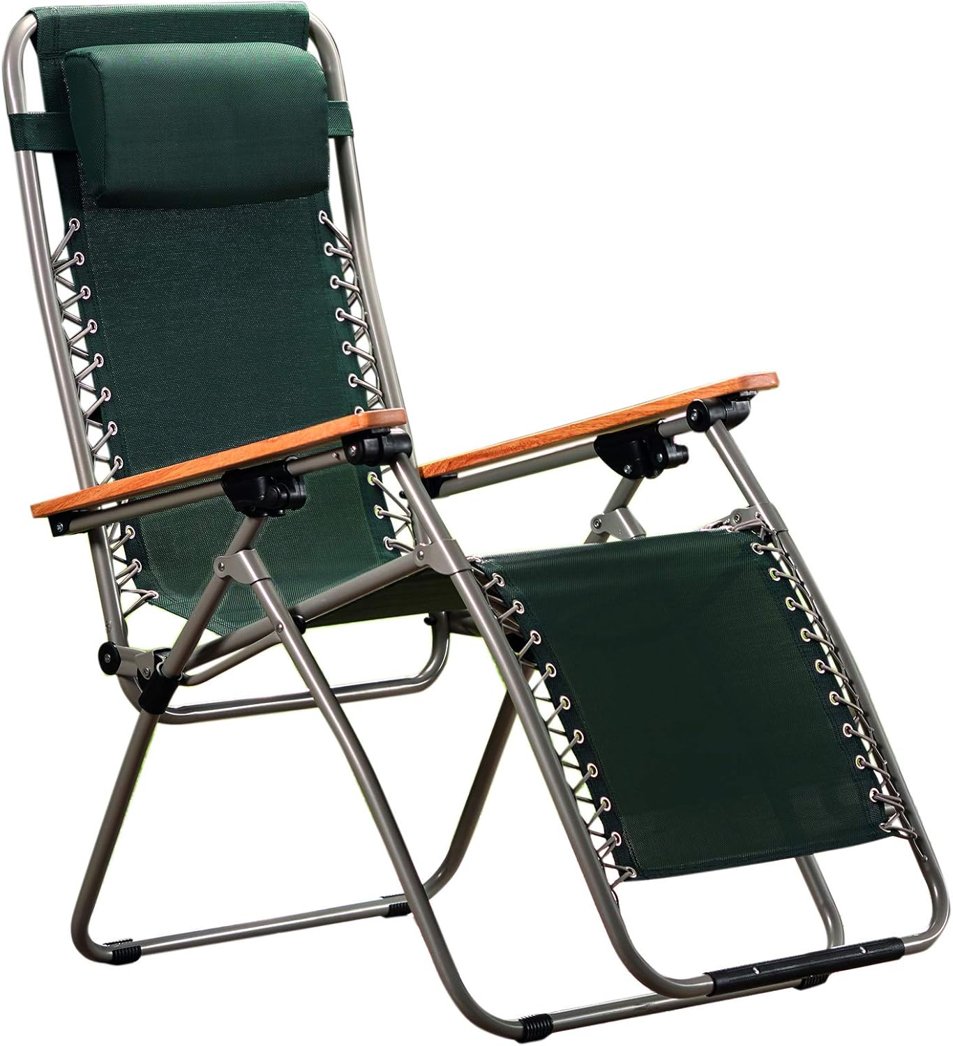 Garden Life Zero Gravity Folding Outdoor Recliner Chair/Sun Lounger