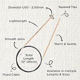 KnitPro Basix Beech Fixed Circular Needles 32in 2.00mm view 3