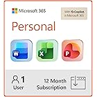 Microsoft 365 Personal | 12-Month Subscription | 1 Person | Premium Office Apps: Word, Excel, PowerPoint and more | 1TB Cloud