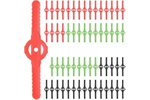M METERXITY 36-Pack String Trimmer Head Blades Replace, Plastic Cutter Replacement Lawn Mower Weed Blades Accessories for Cor