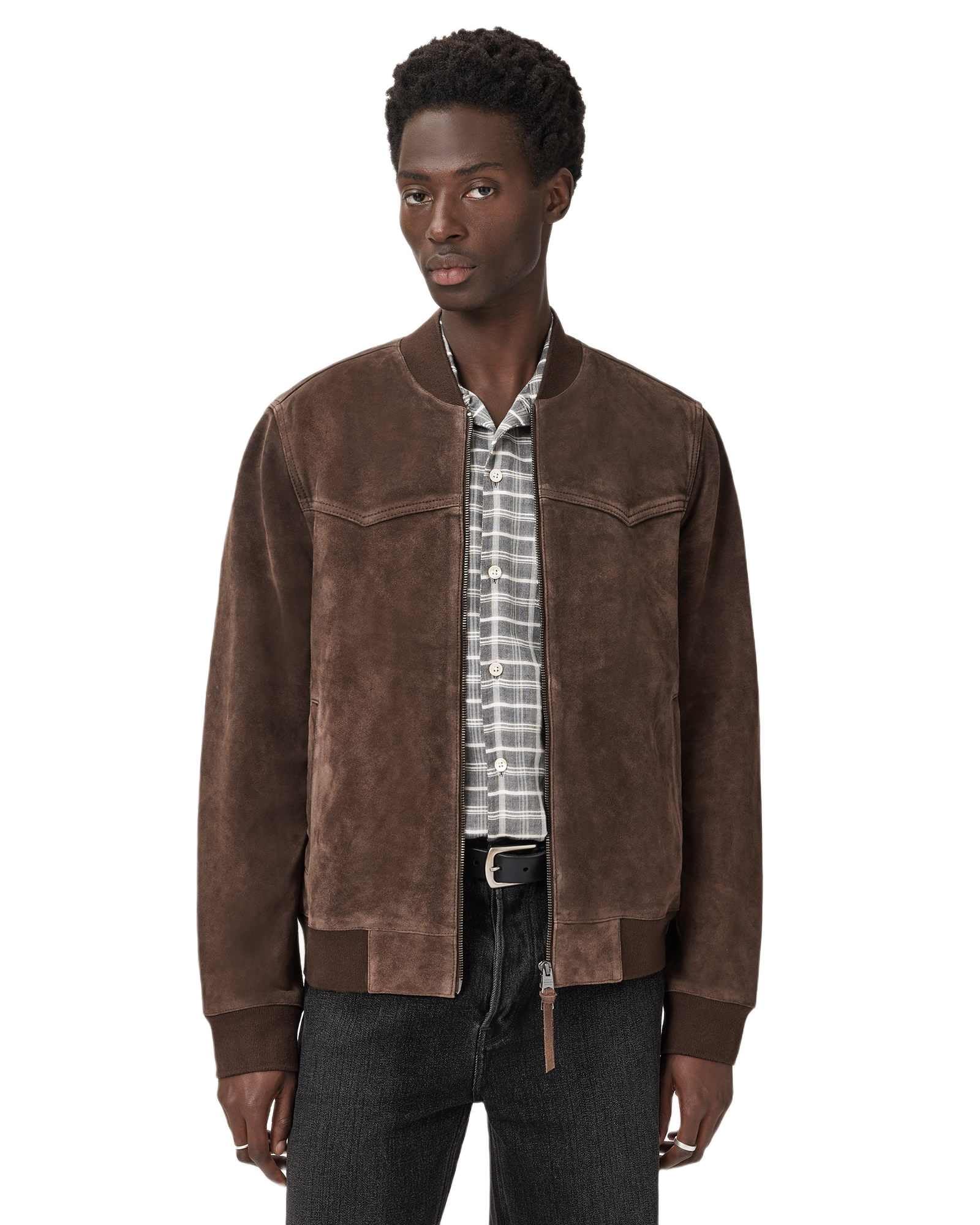 Photo 1 of AllSaints Men's Jackets Zealand Bomber Woodland Brown XL