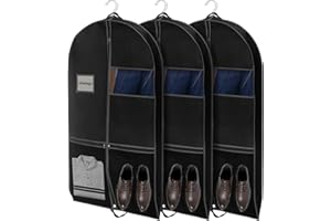 43" Garment Bag Suit Bag Garment Bags for Travel Duffle Bags for Hanging Clothes Storage Bag Carry on Garment Bag, Ideal for 